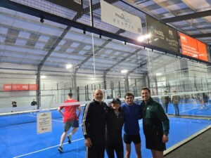 PCS Team members who took part in the 24 hour padelathon for MND UK.