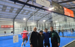 PCS Team members who took part in the 24 hour padelathon for MND UK.