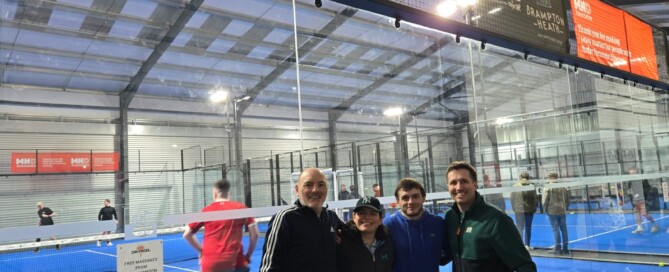 PCS Team members who took part in the 24 hour padelathon for MND UK.